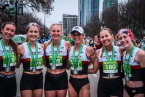 Female running in iowa